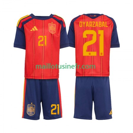 Maillot de Foot Espagne Mikel Oyarzabal 21 World Cup Domicile 2026 - Enfant